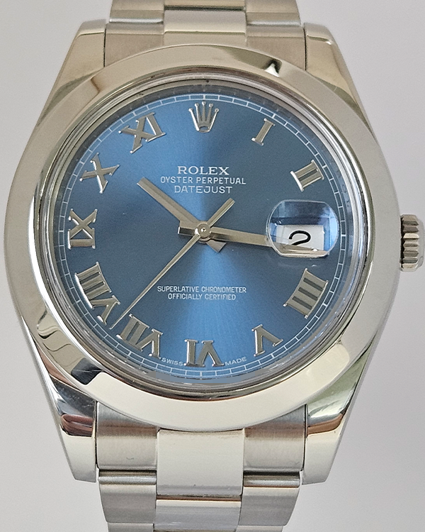 Rolex Datejust II 41MM Blue Dial Oyster Bracelet (116300)