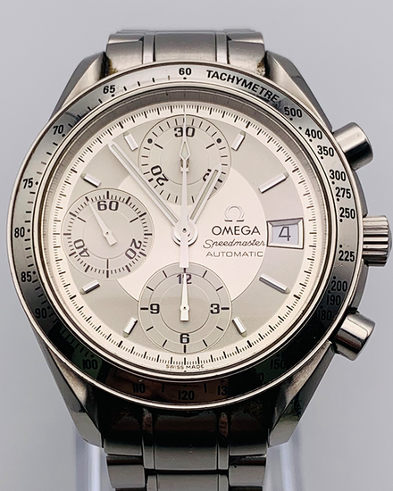 Omega Speedmaster Date 39MM Silver Dial Steel Bracelet (3513.30)