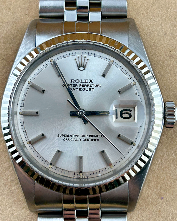 Rolex Datejust Vintage 36MM Silver Dial Jubilee Bracelet (1601)