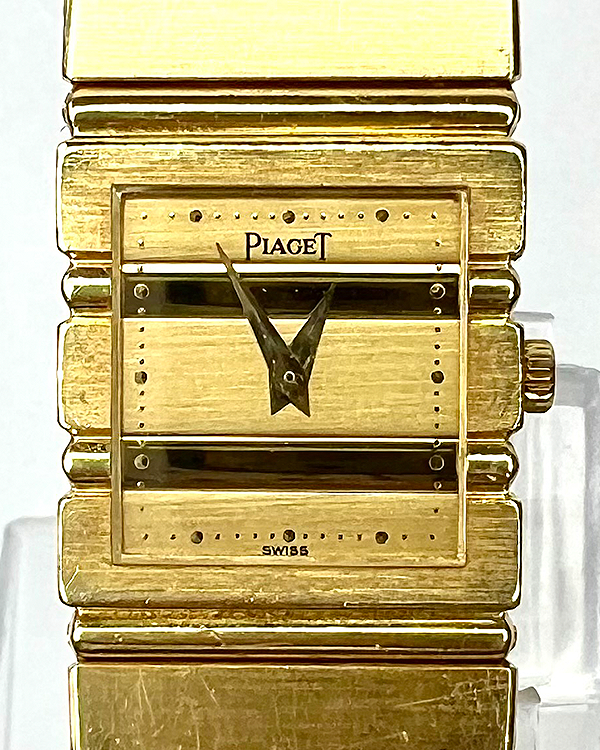 Piaget Polo 20MM Quartz Gold Dial Yellow Gold Bracelet (8131 C701)