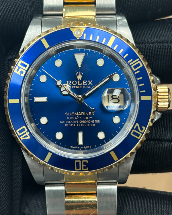 Rolex Submariner Date "Bluesy" 40MM Blue Dial Two-Tone Oyster Bracelet (16613)