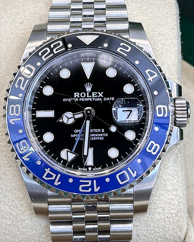 2022 Rolex GMT-Master II "Batgirl" 40MM Black Dial Jubilee Bracelet (126710BLNR)