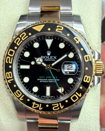 Rolex GMT-Master II 40MM Black Dial Two-Tone Oyster Bracelet (116713LN)