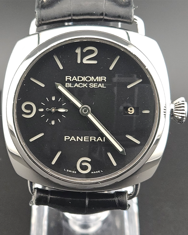 No Reserve - Panerai Radiomir Black Seal 3 Days Automatic 45MM Black Dial Leather Strap (PAM00388)