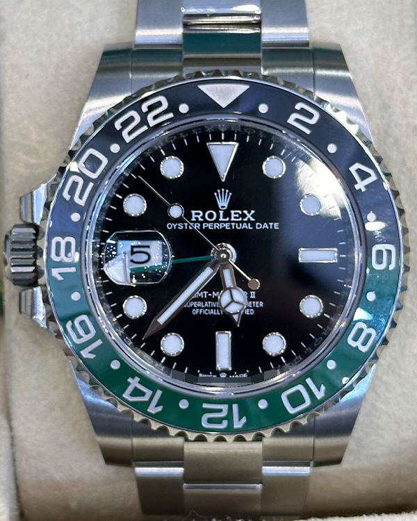 2023 Rolex GMT-Master II "Sprite" 40MM Black Dial Oystersteel Bracelet (126720VTNR)