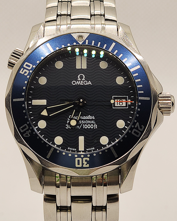 1997 Omega Seamaster Diver 300M 36MM Quartz Blue Dial Steel Bracelet (2561.80.00)