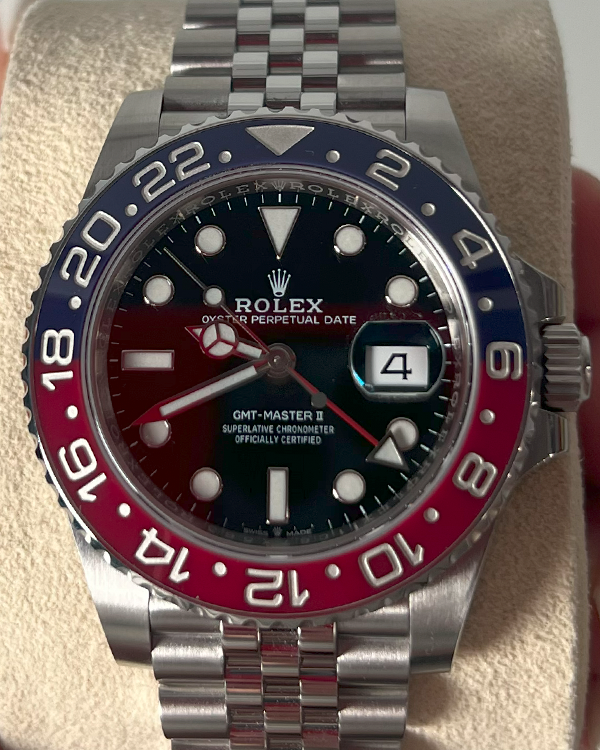 2020 Rolex GMT-Master II "Pepsi" 40MM Black Dial Jubilee Bracelet (126710BLRO)