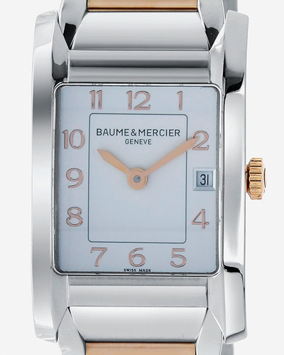 Baume & Mercier Hampton 22MM Quartz Silver Dial Two-Tone Bracelet (M0A10108)