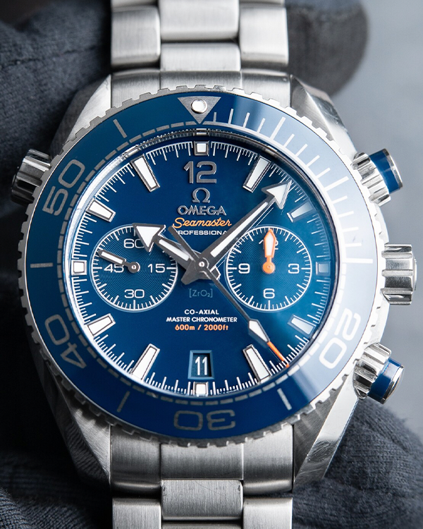 2017 Omega Seamaster Planet Ocean 45.5MM Blue Dial Steel Bracelet (215.30.46.51.03.001)