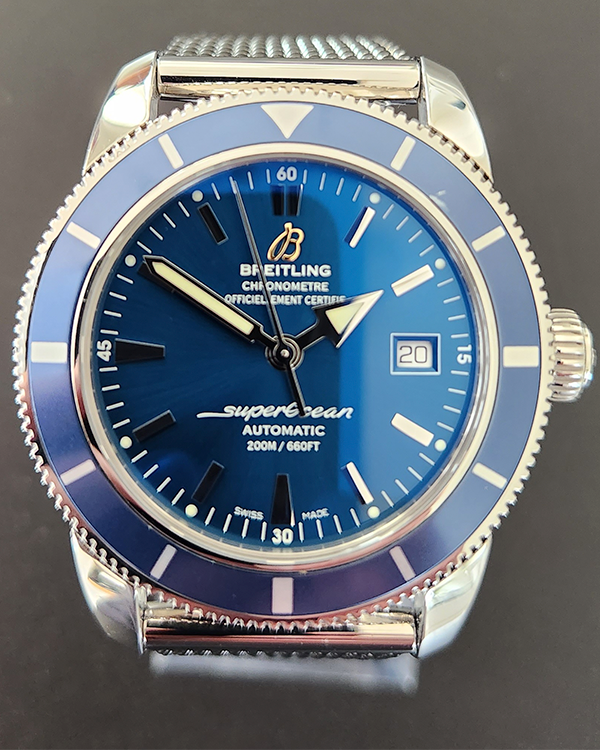 2017 Breitling Superocean Heritage 42MM Steel Blue Dial (A1732116/C832)