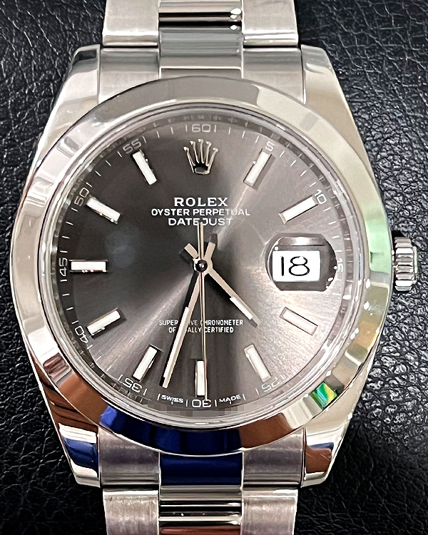 Rolex Datejust 41MM Grey Dial Oyster Bracelet (126300)