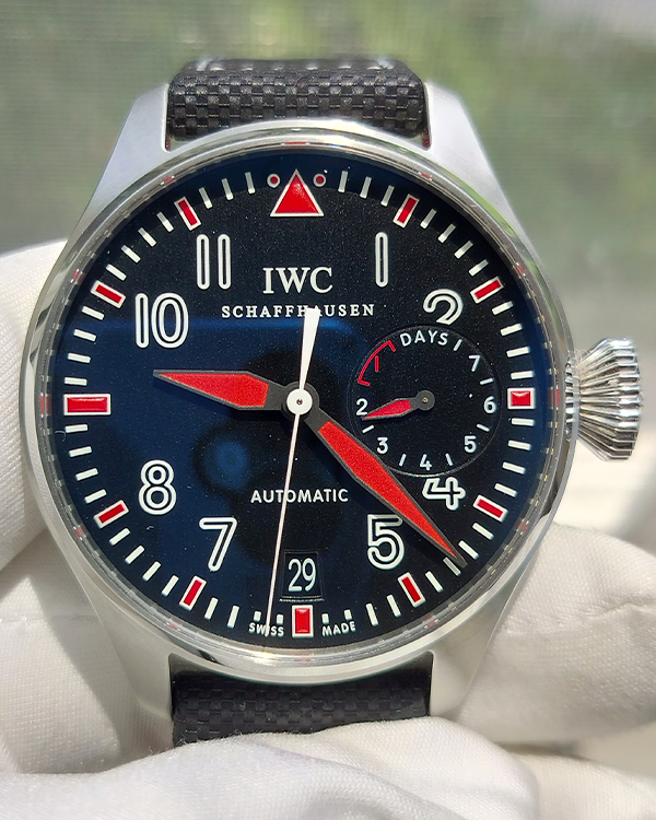 IWC Schaffhausen Big Pilot "Muhammad Ali" L.E. 46MM Black Dial Leather Stap (IW500433)