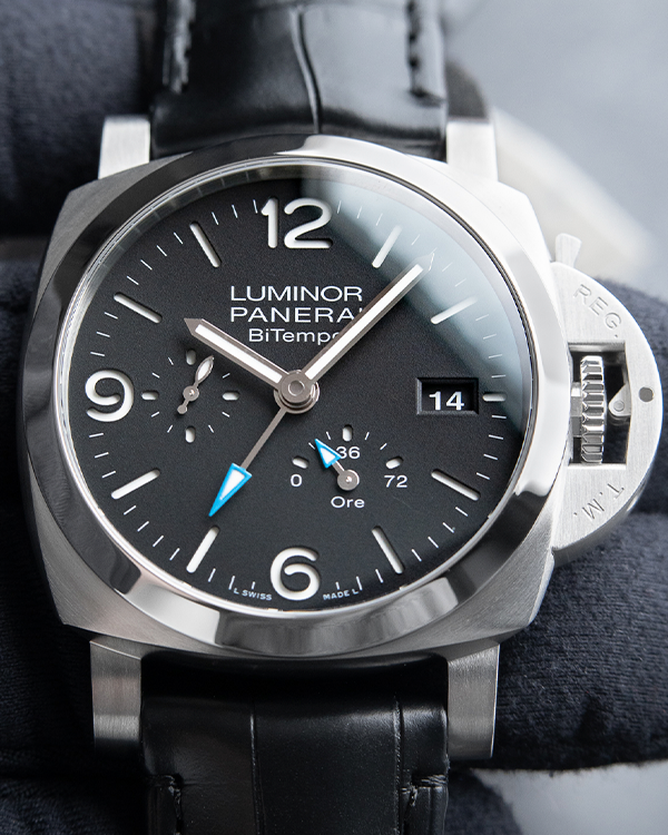 Panerai Luminor BiTempo GMT Date Automatic Leather Black 44MM (PAM01360)