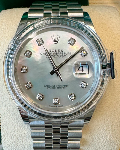 2023 Rolex Datejust 36MM Mother of Pearl Dial Jubilee Bracelet (126234)