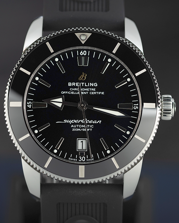 2020 Breitling Superocean Heritage 46MM Black Dial Rubber Strap (AB2020121B1A1)