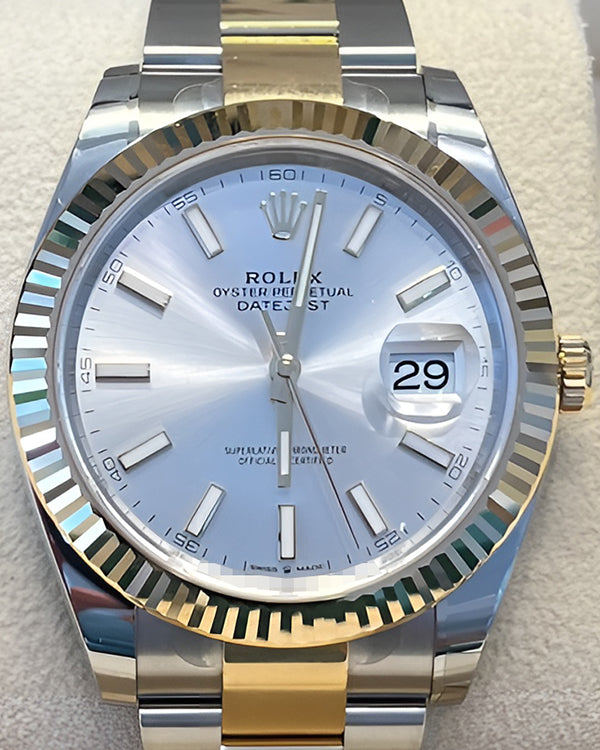 2024 Rolex Datejust 41MM Silver Dial Two-Tone Oyster Bracelet (126333)