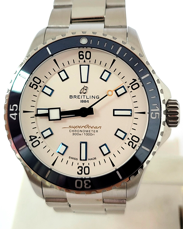 Breitling Superocean 42MM Bracelet Steel White Dial (A17375)