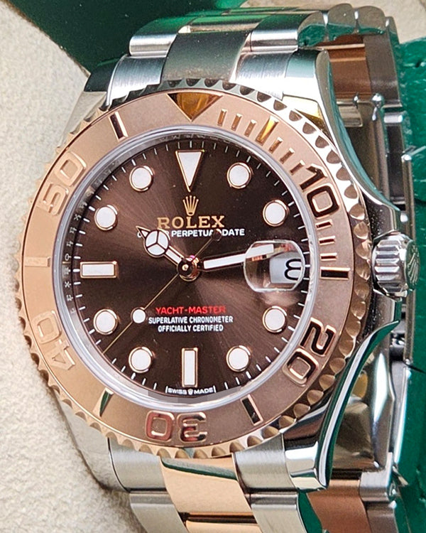 2023 Rolex Yacht-Master 37MM Chocolate Dial Two-Tone Oyster Bracelet (268621)