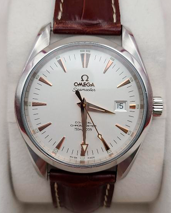 Omega Seamaster Aqua Terra Big-Size Chronometer Co-Axial White Dial (2802.34.37)