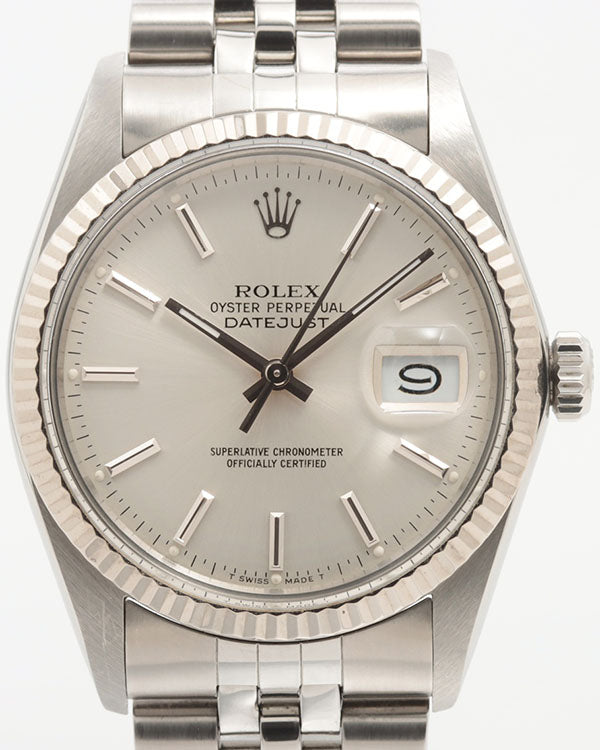 Rolex Datejust 36MM Silver Dial Jubilee Bracelet (16014)