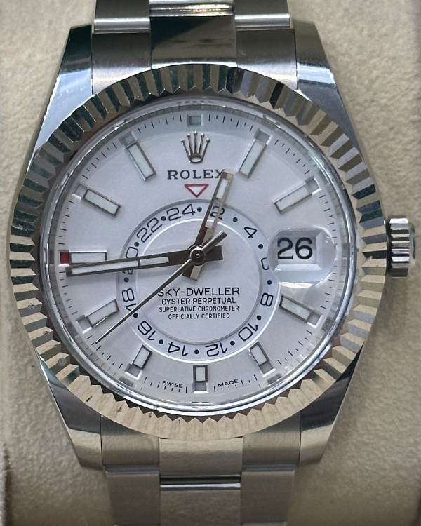 Rolex Sky-Dweller 42MM White Dial Oyster Bracelet (326934)