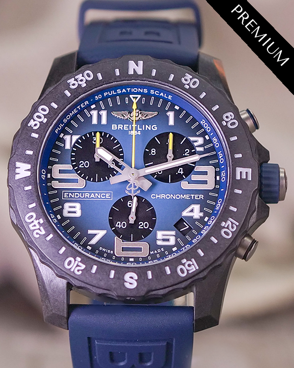 No Reserve - 2023 Breitling Professional Endurance Pro L.E. 44MM Quartz Blue Dial Rubber Strap (X823101G1C1S1)