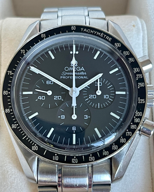 Omega Speedmaster Professional Moonwatch 42MM Black Dial Steel Bracelet  (345.0022)