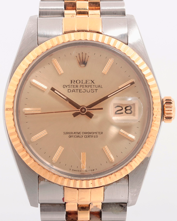 Rolex Datejust 36MM Champagne Dial Two-Tone Jubilee Bracelet (16013)