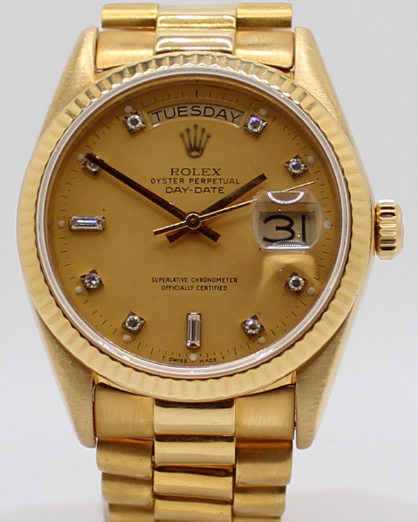 Rolex Day-Date 36MM Champagne Dial President Bracelet (18038)