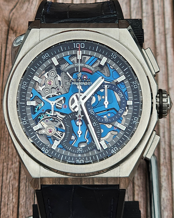 Zenith Defy El Primero 21 44MM Skeleton Dial Rubber Strap (95.9002.9004/78.R584)