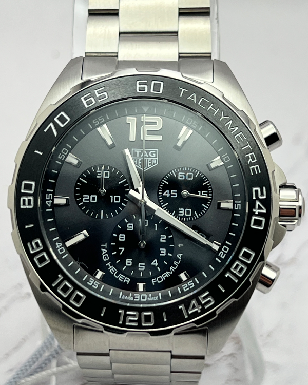 No Reserve - 2021 TAG Heuer Formula 1 43MM Quartz Steel Silver Grey Dial (CAZ1011.BA0842)