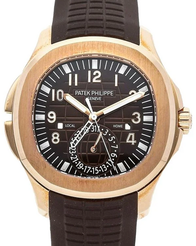 2021 Patek Philippe Aquanaut Travel Time 40.8MM Brown Dial Rubber Strap (5164R-001)