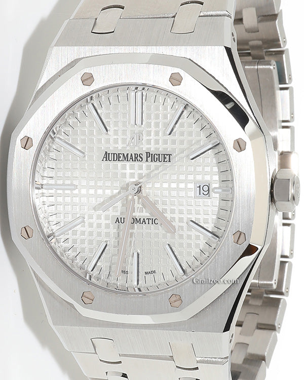 2017 Audemars Piguet Royal Oak Selfwinding 41MM White Dial Steel Bracelet (15400ST)