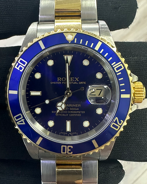 Rolex Submariner Date 40MM Blue Dial Two-Tone Bracelet (16613LB)