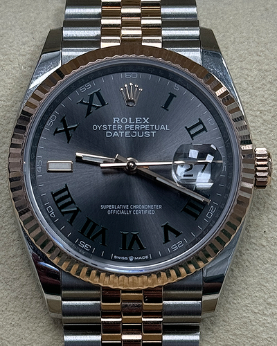 2022 Rolex Datejust "Wimbledon" 36MM Slate Dial Two-Tone Jubilee Bracelet (126231)