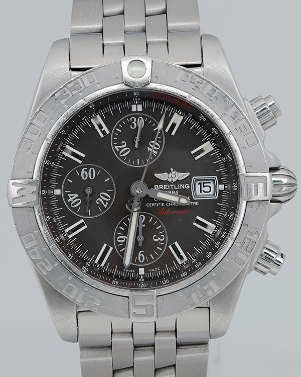 Breitling Galactic 44MM Black Dial Steel Bracelet (A1336410/M512-379A)