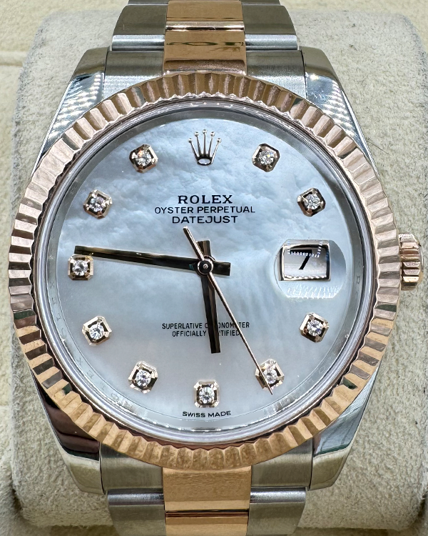 2018 Rolex Datejust 41MM Mother Of Pearl Dial Two-Tone Oyster Bracelet (126331)