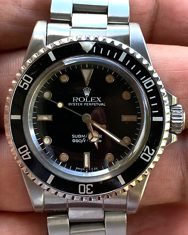 1987 (9.7 Mill. Serial) Rolex Submariner No-Date 40MM Black Dial Oyster Bracelet (5513)