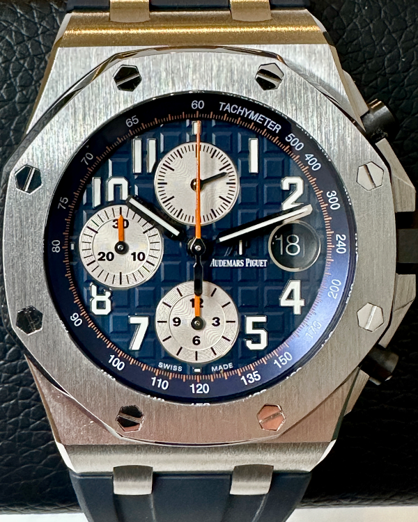 2015 Audemars Piguet Royal Oak Offshore 42MM "Navy" Blue Dial Rubber Strap (26470ST.OO.A027CA.01)