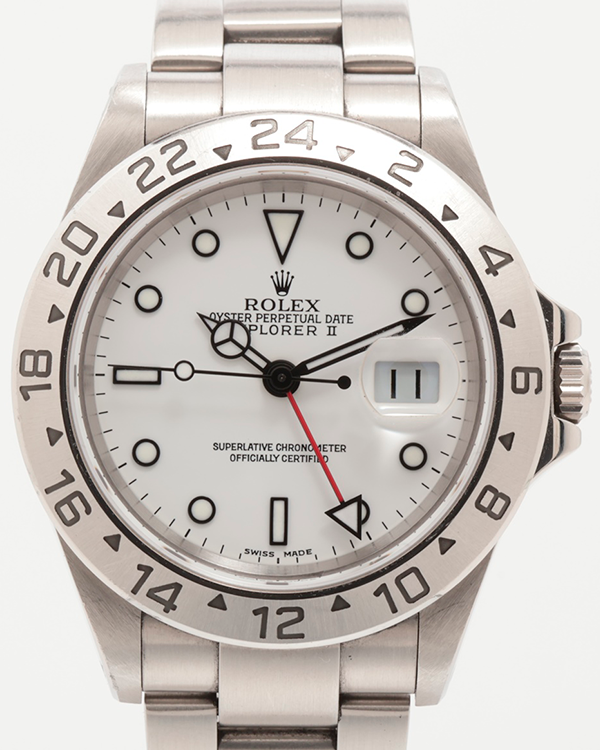 2002 Rolex Explorer II "Polar" 40MM White Dial Oyster Bracelet (16570)