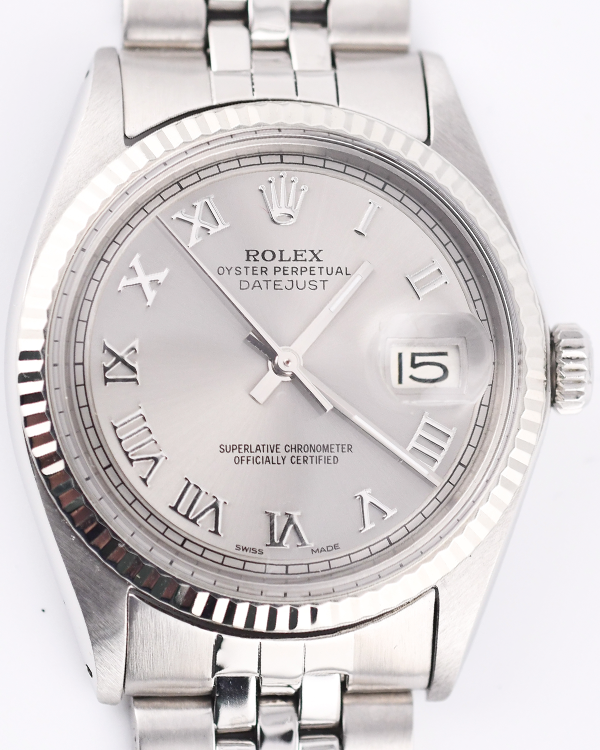 Rolex Datejust 36MM Aftermarket Silver Dial Steel Jubilee Bracelet (1601)