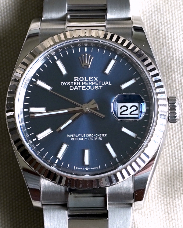 2020 Rolex Datejust 36MM Blue Dial Oyster Bracelet (126234)