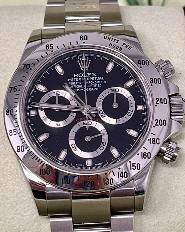 2014 Rolex Cosmograph Daytona 40MM Black Dial Oyster Bracelet (116520)