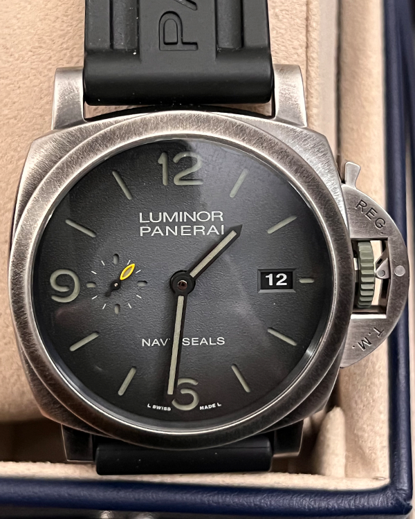 Panerai Luminor Marina 1950 "Navy SEALs" Limited Edition 44MM Grey Dial Rubber Strap (PAM01412)