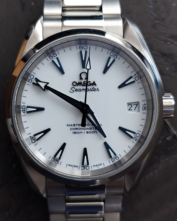 2018 Omega Seamaster Aqua Terra "Good Planet Foundation" 38.5MM White Dial Titanium Bracelet (231.90.39.21.04.001)