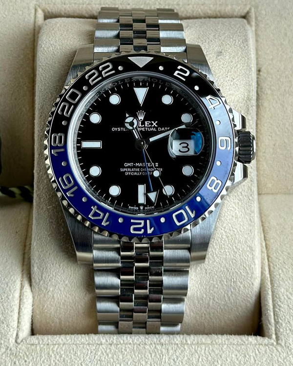 2021 Rolex GMT-Master II "Batgirl" Jubilee Bracelet Black Dial (126710BLNR)