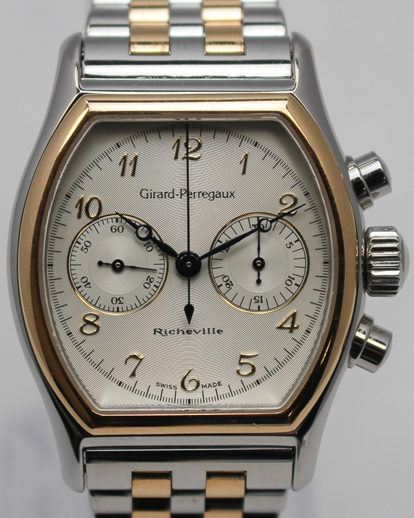 Girard Perregaux Richville 35x45MM Cream Dial Two-Tone Bracelet (2710)