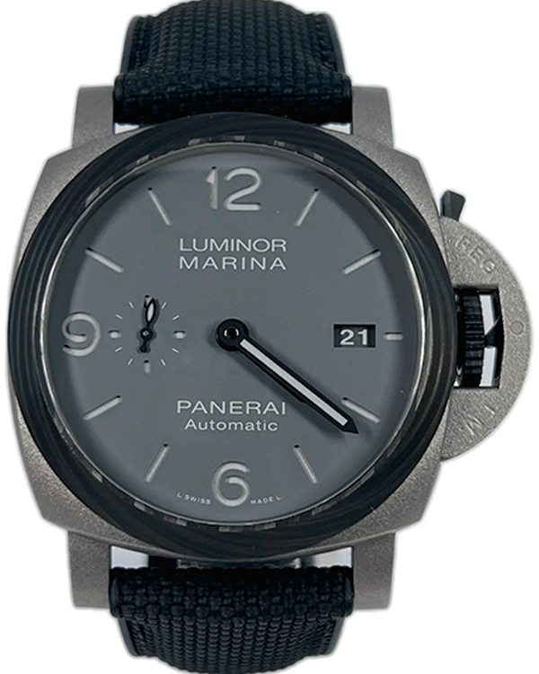 2022 Panerai Luminor Marina 44MM Grey Dial Textile Strap (PAM01662)