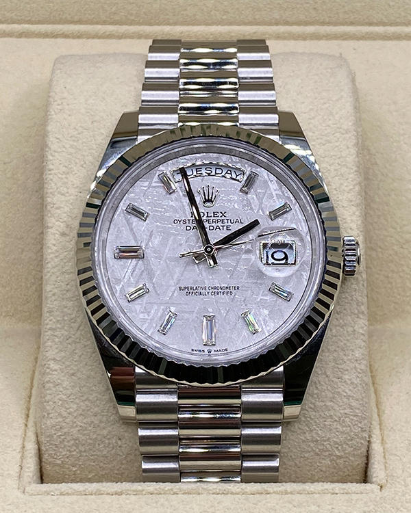 2022 Rolex Day-Date 40MM Meteorite Dial President Bracelet (228236