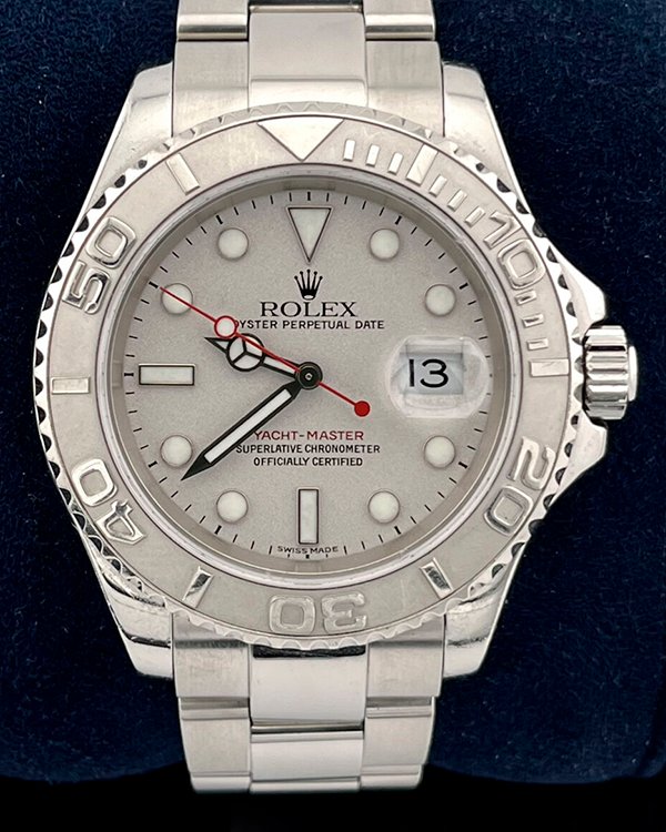 2000 (P Serial) Rolex Yacht-Master 40MM Silver Dial Steel Bracelet (16622)